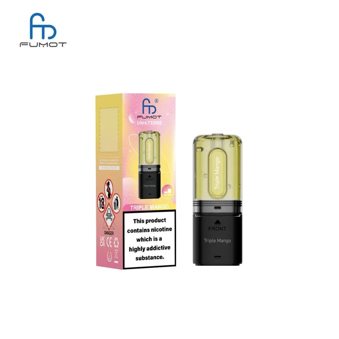 Buy RandM Fumot T32000 Ultra Replacement Pods Pack of 5 - Triple Mango