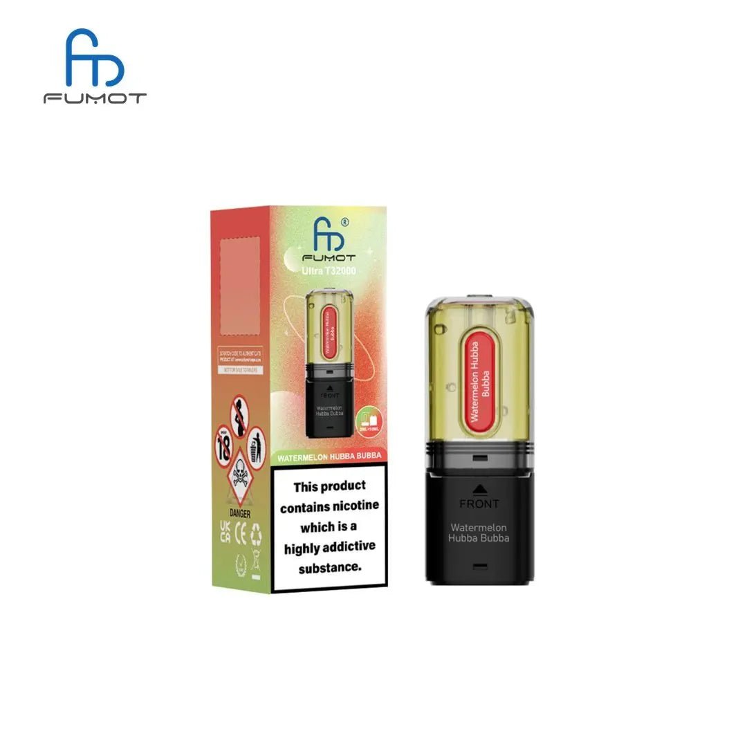 Buy RandM Fumot T32000 Ultra Replacement Pods Pack of 5 - Watermelon Hubbla Bubbla