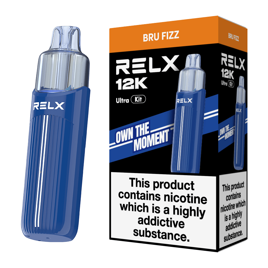 Buy Relx 12k Ultra Pod Vape Kit Box of 5 - Bru Fizz