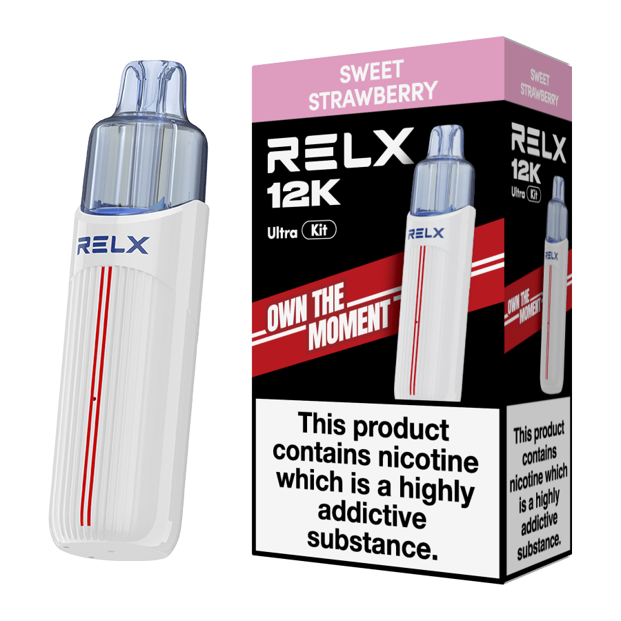 Buy Relx 12k Ultra Pod Vape Kit Box of 5 - Sweet Strawberry