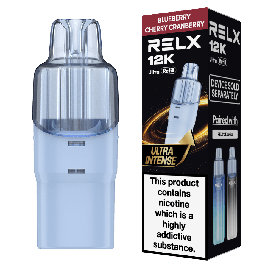 Buy Relx 12k Ultra Refill Pods Pack of 5 - Blueberry Cherry Cranberry