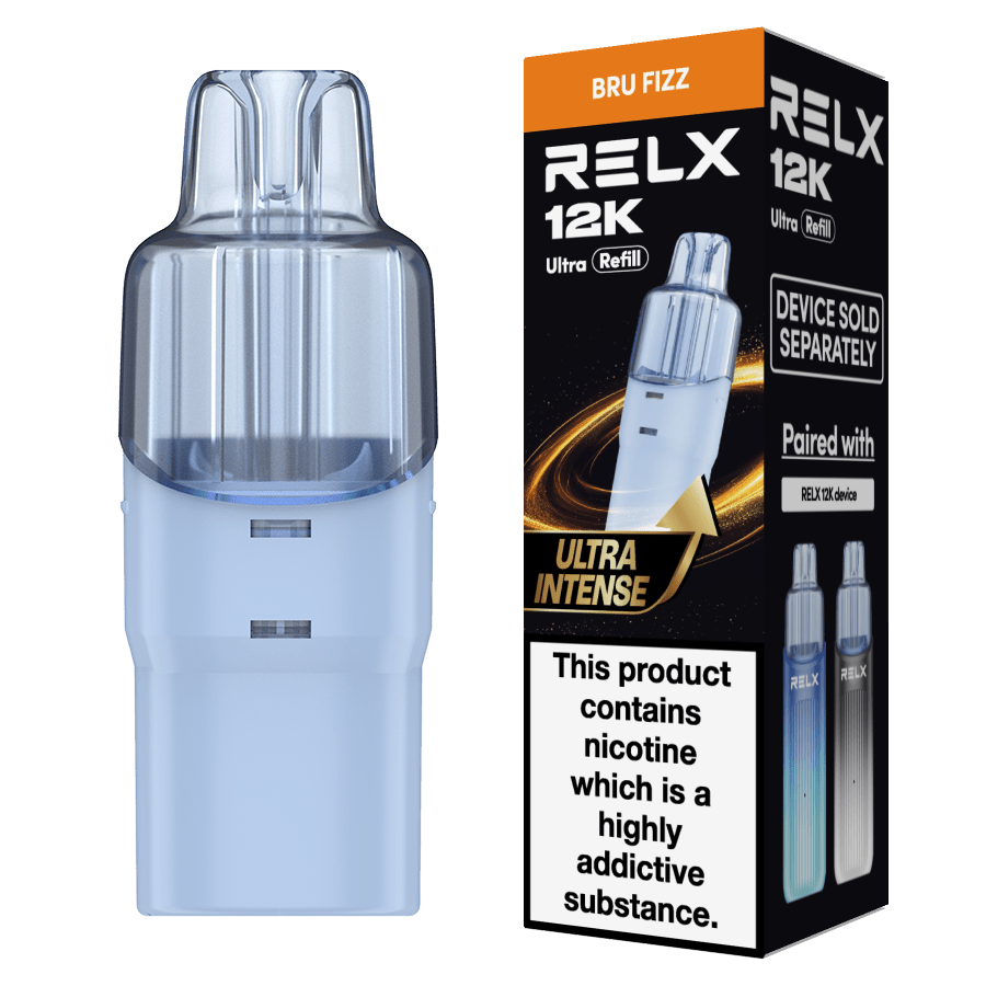Buy Relx 12k Ultra Refill Pods Pack of 5 - Bru Fizz