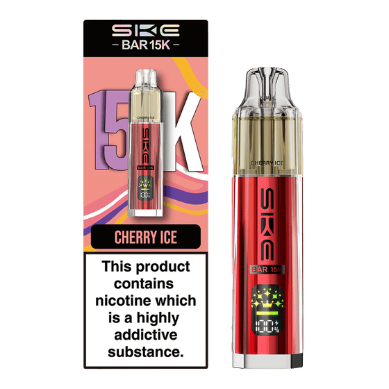 Buy Ske Bar 15k Prefilled Pod Vape Kit Box of 5 - Cherry Ice