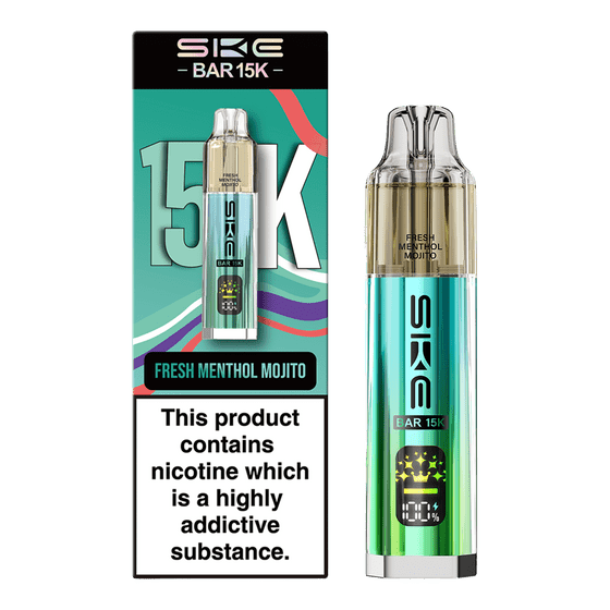 Buy Ske Bar 15k Prefilled Pod Vape Kit Box of 5 - Fresh Menthol Mojito