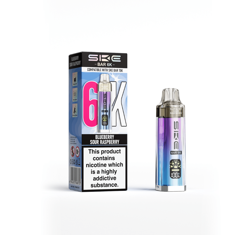 Buy SKE Bar 6K Prefilled Pod Kit Box of 5 - Blueberry Sour Raspberry