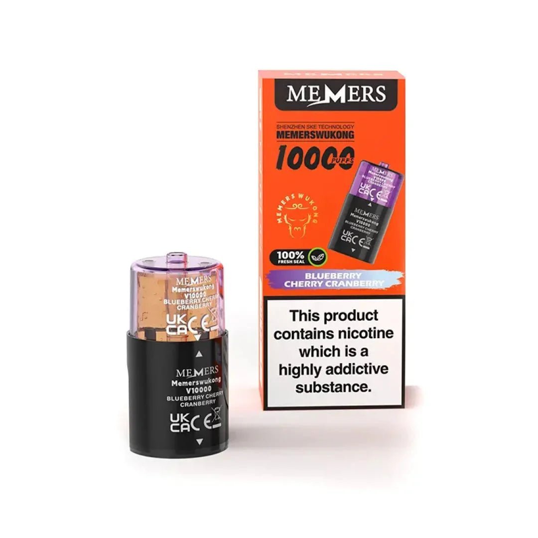 Buy Ske Memers Wukong V10000 Prefilled Pods Pack of 5 - Blueberry Cherry Cranberry