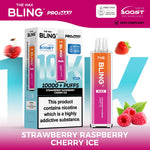 Buy The Crystal Bling Max 10000 Vape Kit Box of 5 - Strawberry Raspberry Cherry Ice