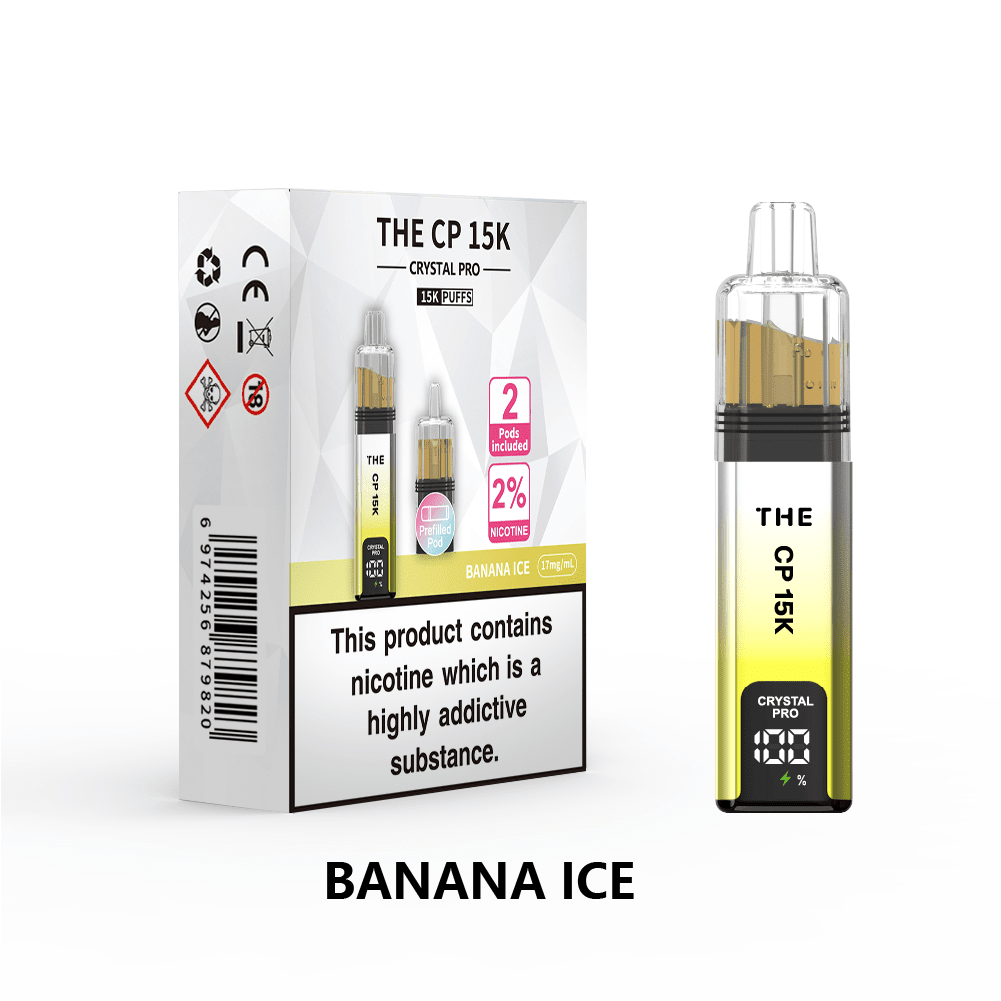 Buy The Crystal Pro CP 15k Prefilled Pod Vape Box of 5 - Banana Ice