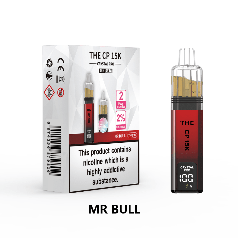 Buy The Crystal Pro CP 15k Prefilled Pod Vape Box of 5 - Mr Bull