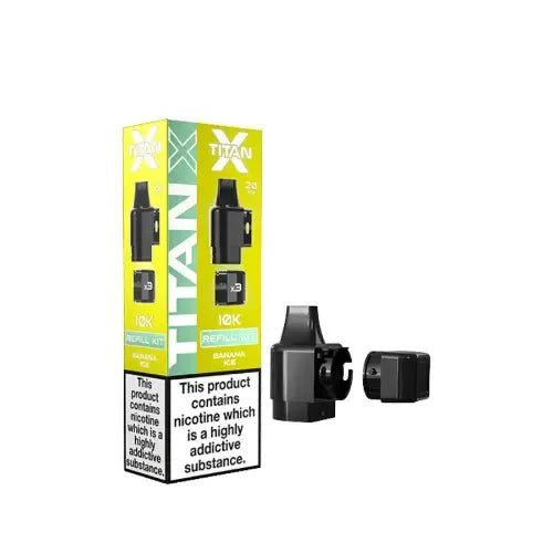 Buy Titan X Replacement Pods - Pack of 10 - Banana Ice