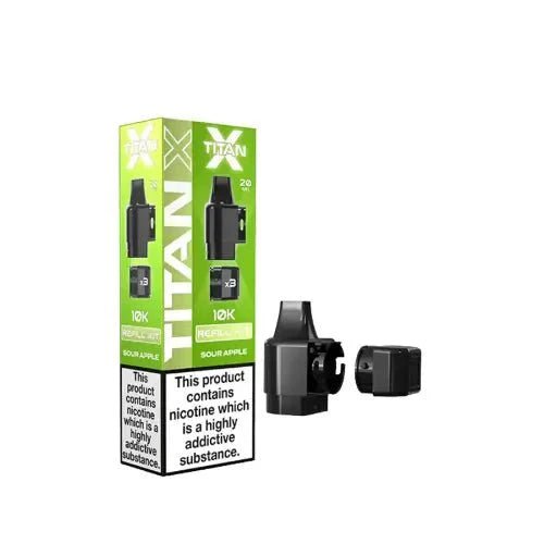 Buy Titan X Replacement Pods - Pack of 10 - Sour Apple