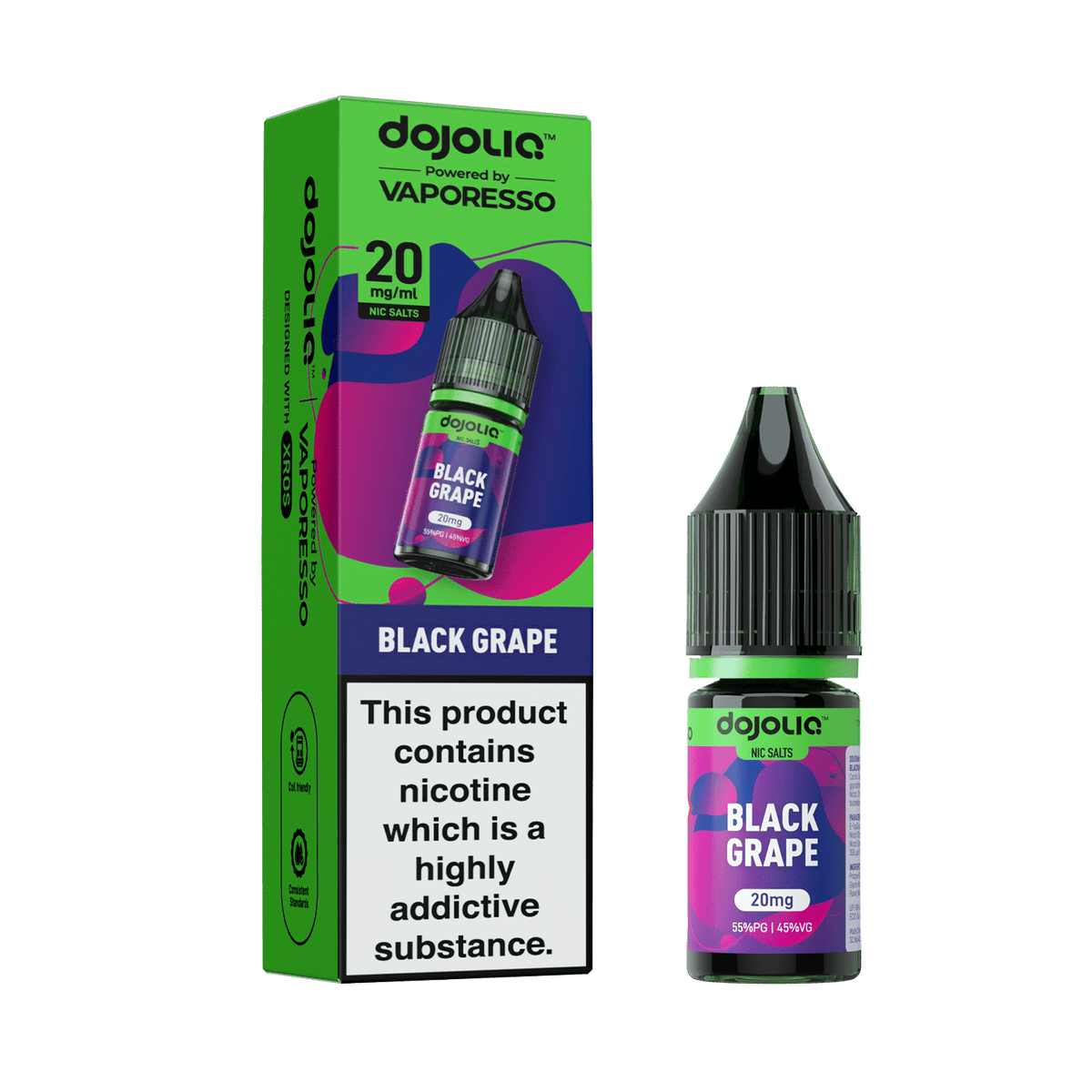 Buy Vaporesso Dojo Liq 10ml Nic Salt Box of 10 - Black Grape