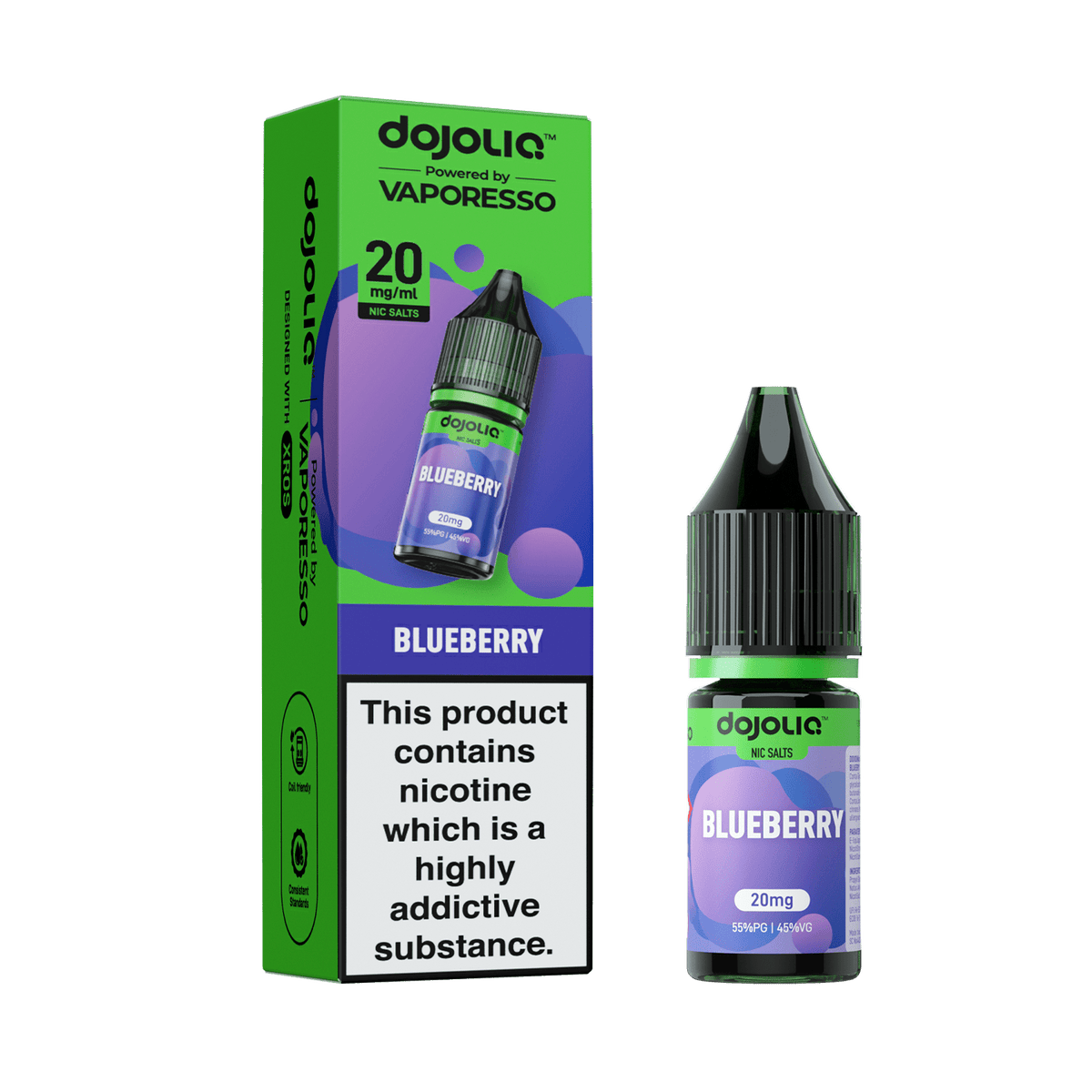 Buy Vaporesso Dojo Liq 10ml Nic Salt Box of 10 - Blueberry