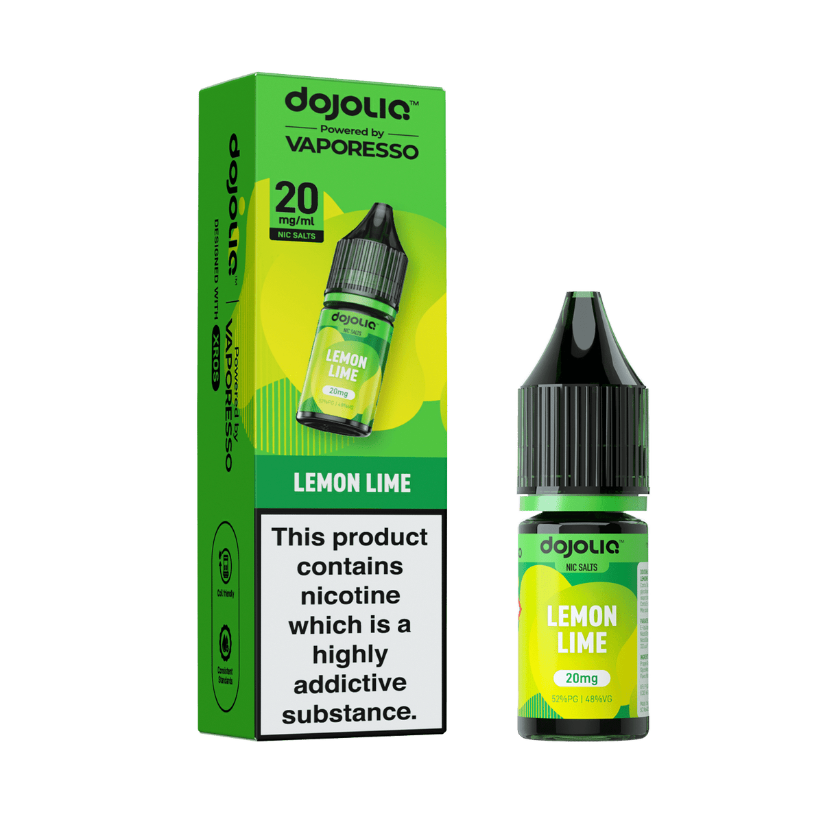 Buy Vaporesso Dojo Liq 10ml Nic Salt Box of 10 - Lemon Lime