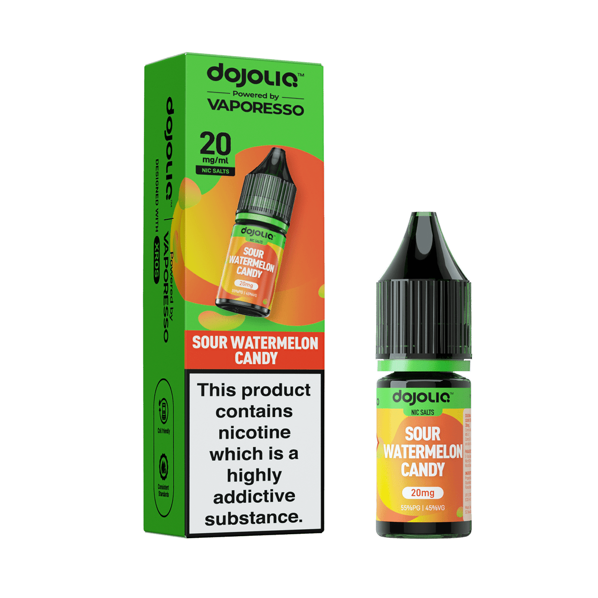 Buy Vaporesso Dojo Liq 10ml Nic Salt Box of 10 - Sour Watermelon Candy