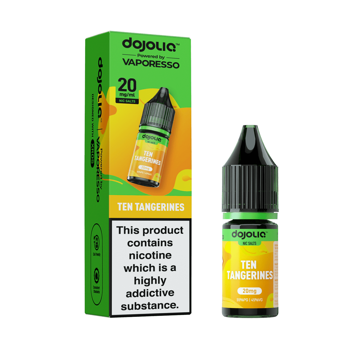 Buy Vaporesso Dojo Liq 10ml Nic Salt Box of 10 - Ten Tangerines