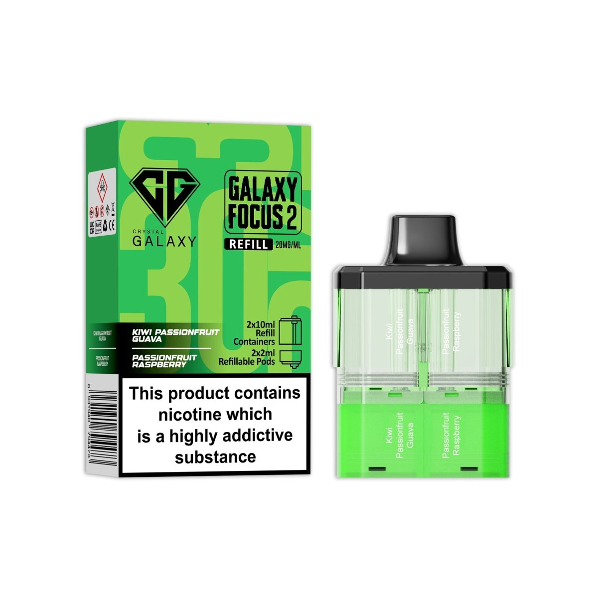 Crystal Galaxy Focus 2 Replacement Pods - Best Vape Wholesale