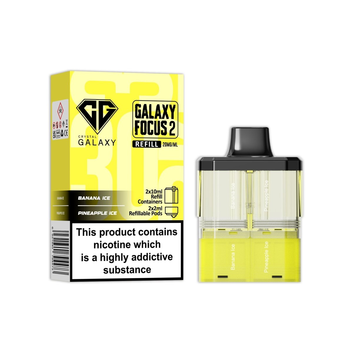 Crystal Galaxy Focus 2 Replacement Pods - Best Vape Wholesale