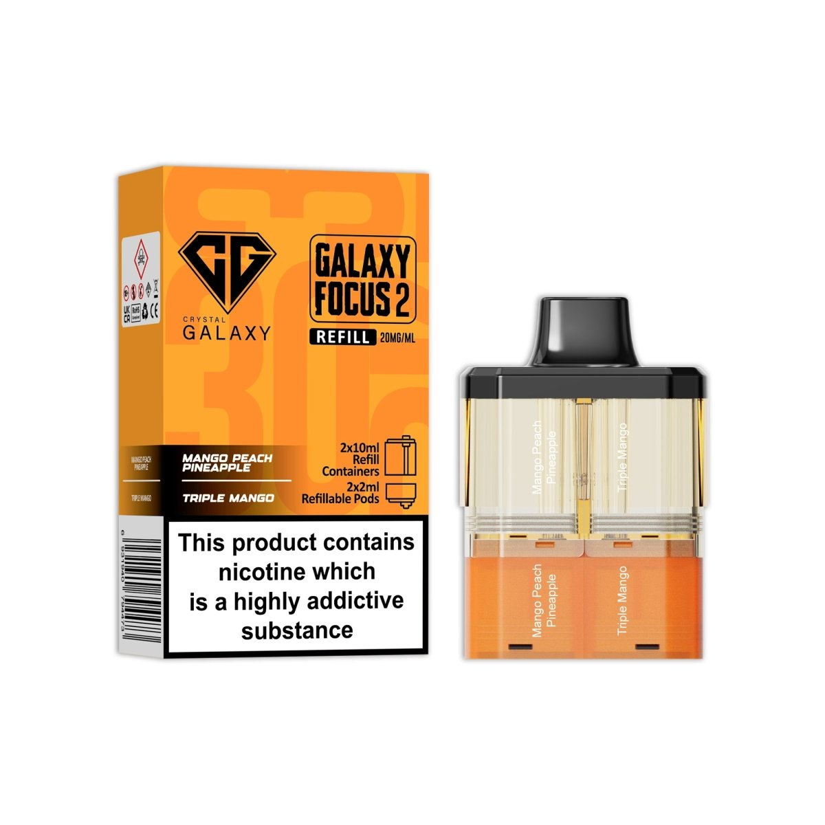 Crystal Galaxy Focus 2 Replacement Pods - Best Vape Wholesale