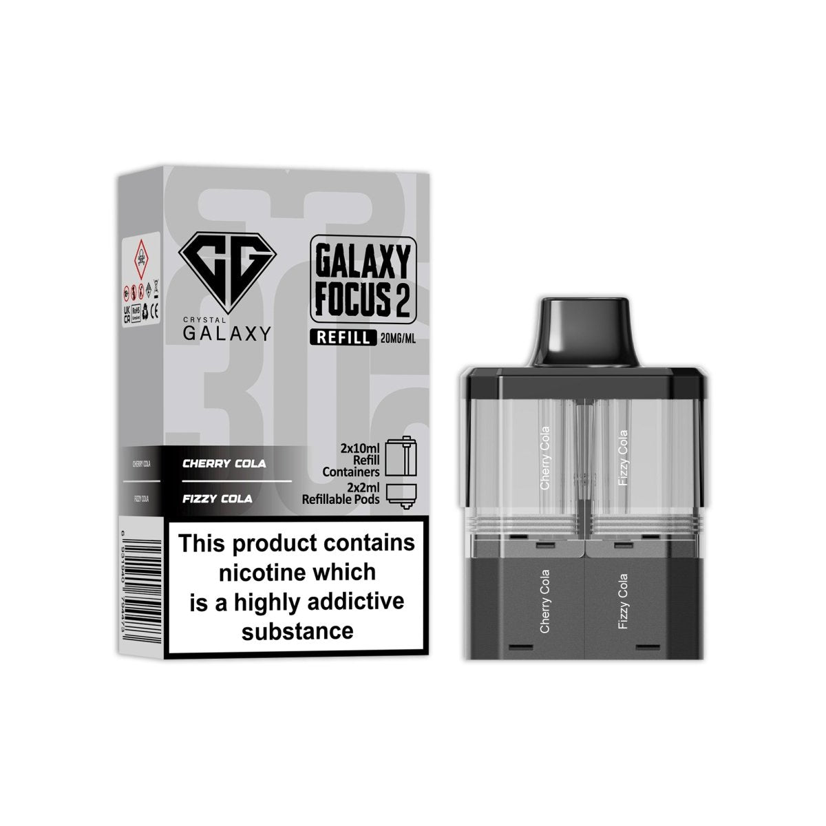 Crystal Galaxy Focus 2 Replacement Pods - Best Vape Wholesale
