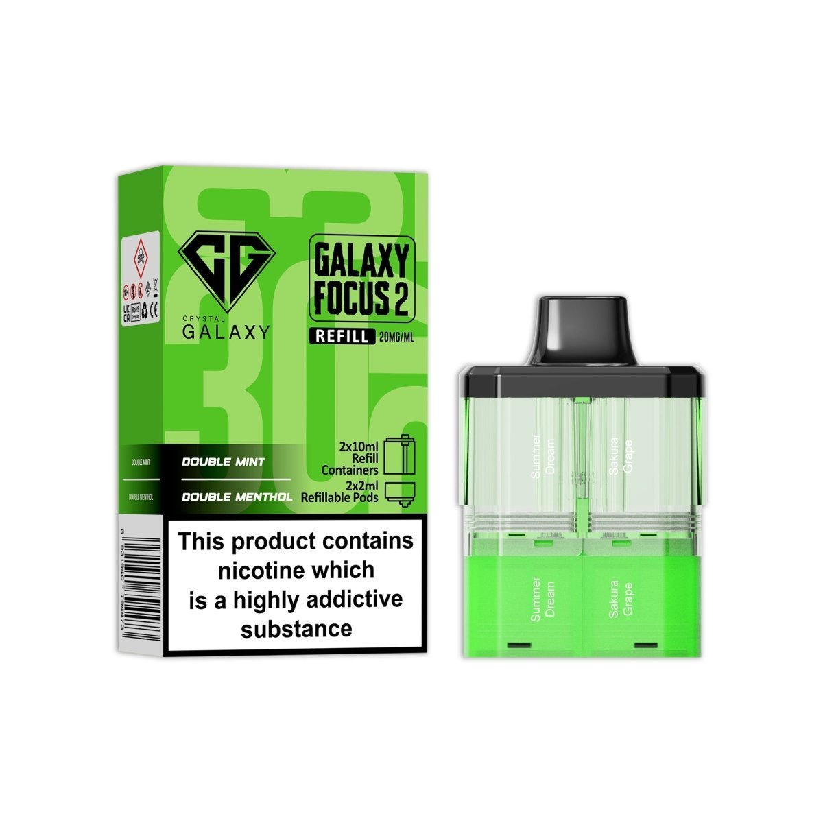Crystal Galaxy Focus 2 Replacement Pods - Best Vape Wholesale