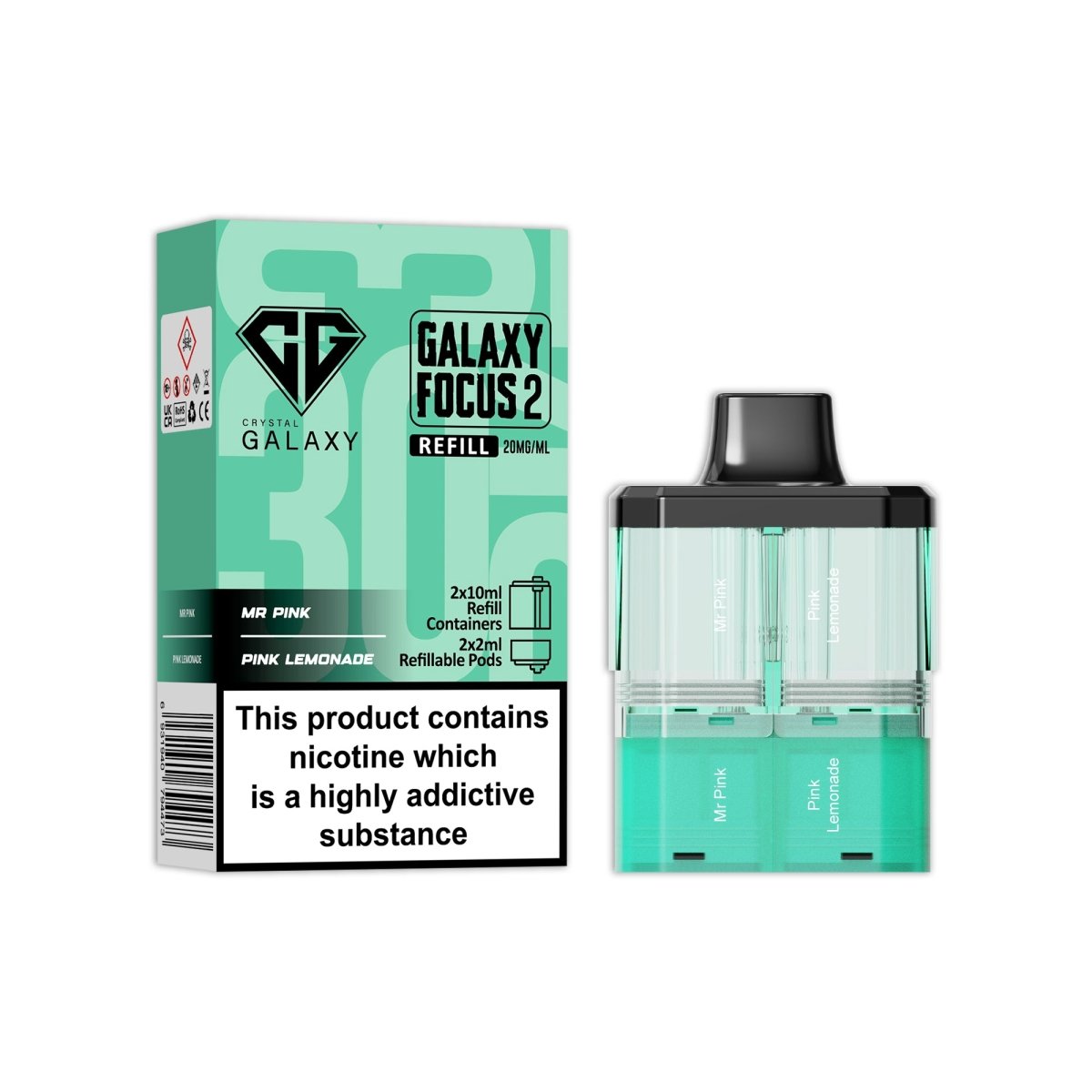 Crystal Galaxy Focus 2 Replacement Pods - Best Vape Wholesale