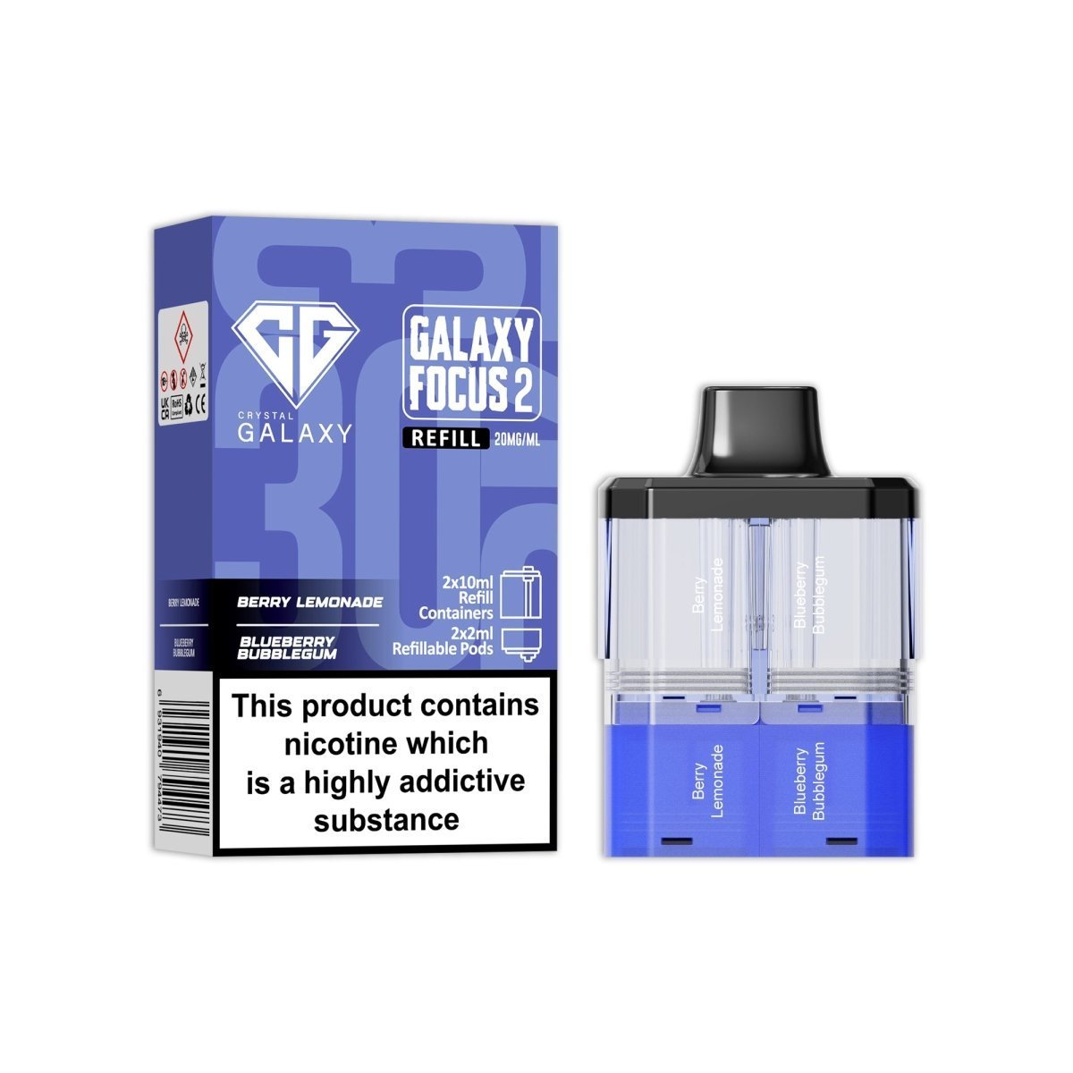 Crystal Galaxy Focus 2 Replacement Pods - Best Vape Wholesale