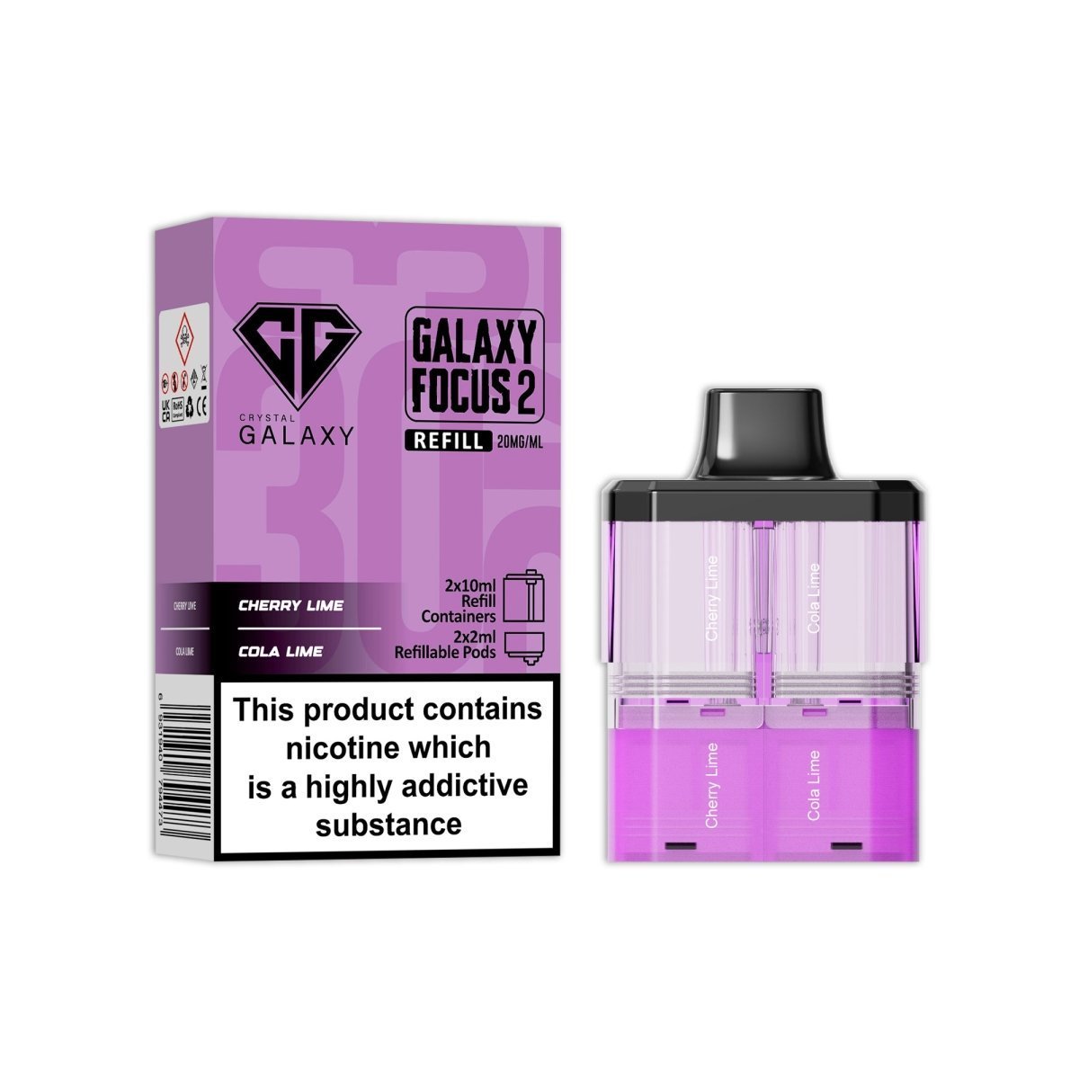 Crystal Galaxy Focus 2 Replacement Pods - Best Vape Wholesale