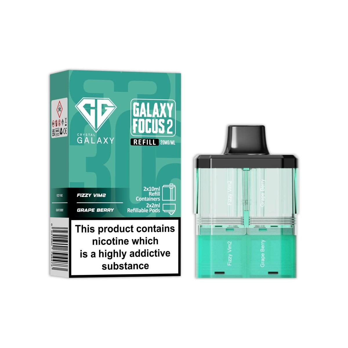 Crystal Galaxy Focus 2 Replacement Pods - Best Vape Wholesale