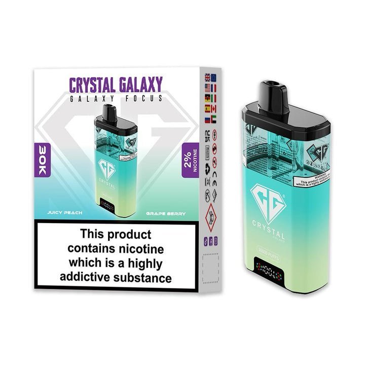 Crystal Galaxy Focus 30k Disposable Vape Pack of 5 - Best Vape Wholesale