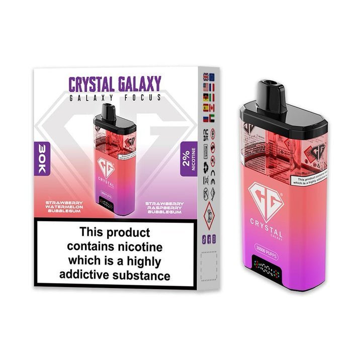 Crystal Galaxy Focus 30k Disposable Vape Pack of 5 - Best Vape Wholesale