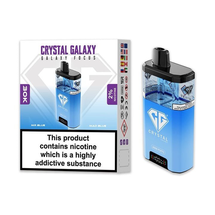 Crystal Galaxy Focus 30k Disposable Vape Pack of 5 - Best Vape Wholesale