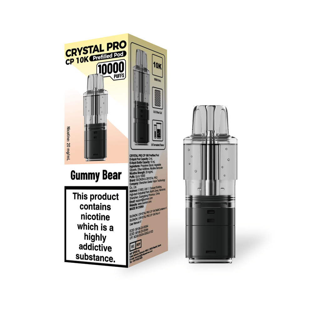 Buy Crystal Pro CP 10k Replacement Pods Box of 5 - Gummy Bear
