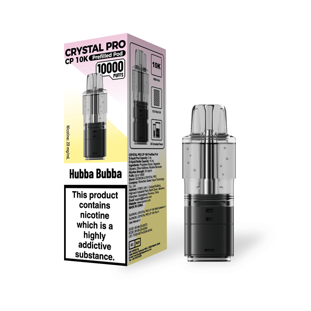 Buy Crystal Pro CP 10k Replacement Pods Box of 5 - Hubba Bubba