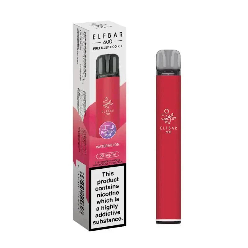 Buy Elf Bar 600 Prefilled Pod Kit Box of 10 - Watermelon