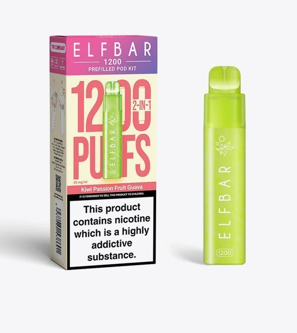 Elfbar 1200 Puffs 2 in 1 Prefilled Pod Kit Box of 5 - Best Vape Wholesale
