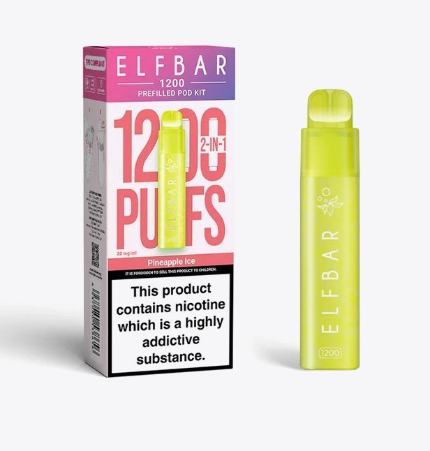 Elfbar 1200 Puffs 2 in 1 Prefilled Pod Kit Box of 5 - Best Vape Wholesale