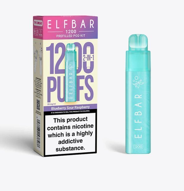 Elfbar 1200 Puffs 2 in 1 Prefilled Pod Kit Box of 5 - Best Vape Wholesale