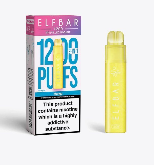 Elfbar 1200 Puffs 2 in 1 Prefilled Pod Kit Box of 5 - Best Vape Wholesale