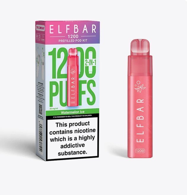 Elfbar 1200 Puffs 2 in 1 Prefilled Pod Kit Box of 5 - Best Vape Wholesale