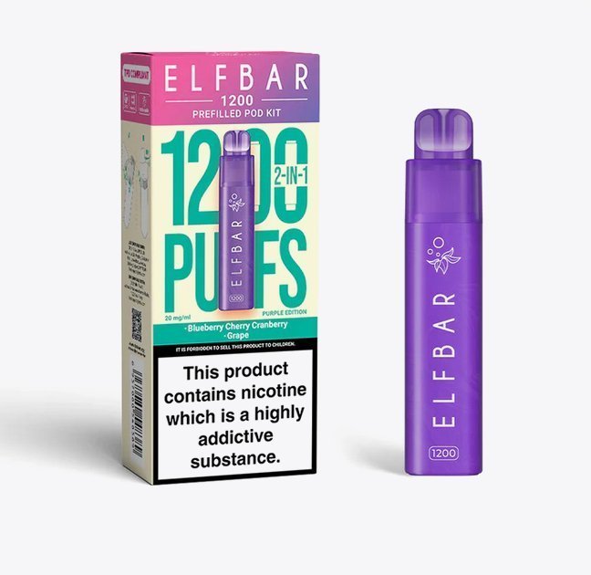 Elfbar 1200 Puffs 2 in 1 Prefilled Pod Kit Box of 5 - Best Vape Wholesale