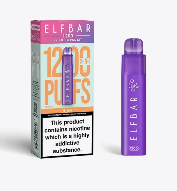 Elfbar 1200 Puffs 2 in 1 Prefilled Pod Kit Box of 5 - Best Vape Wholesale