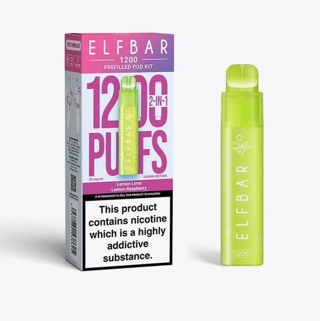 Elfbar 1200 Puffs 2 in 1 Prefilled Pod Kit Box of 5 - Best Vape Wholesale