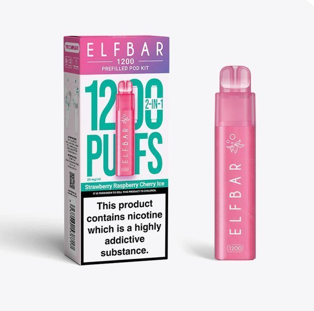 Elfbar 1200 Puffs 2 in 1 Prefilled Pod Kit Box of 5 - Best Vape Wholesale