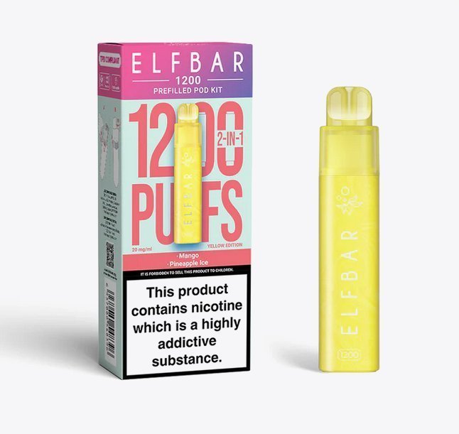 Elfbar 1200 Puffs 2 in 1 Prefilled Pod Kit Box of 5 - Best Vape Wholesale