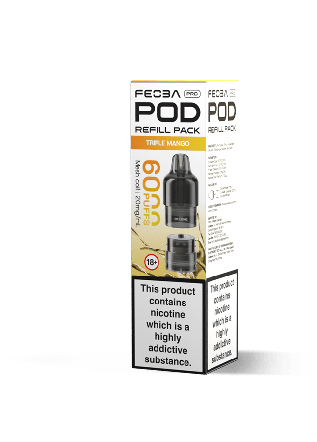 Feoba Pro 6000 Replacement Pods Box of 5 - Best Vape Wholesale