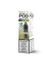 Buy Feoba Pro 6000 Replacement Pods Box of 5 - Lemon Lime