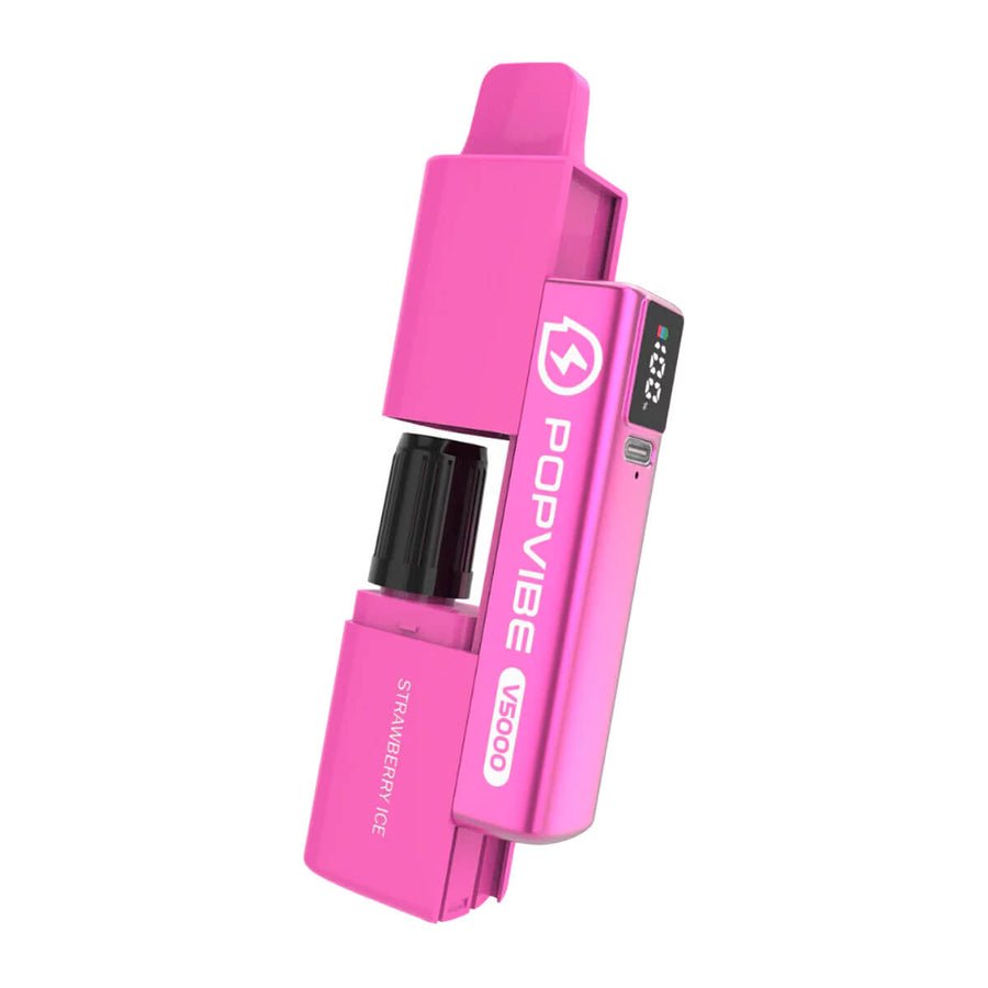 Geekvape PopVibe V5000 Pod Vape Pack of 5 - Strawberry Ice