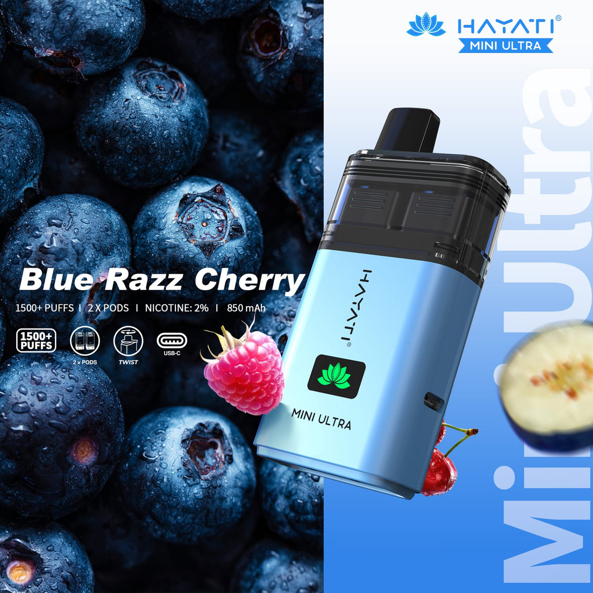 Hayati Mini Ultra 1500 Disposable Vape Box of 5 - Best Vape Wholesale