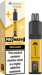 Buy Hayati Pro Max+ 6000 Vape Kit Box of 5 - Triple Mango